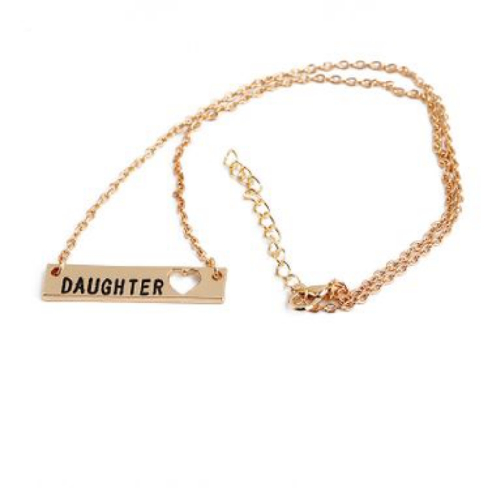 Gold Daughter Pendant Necklace